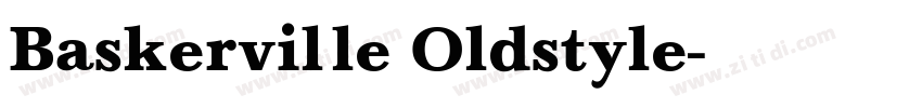 Baskerville Oldstyle字体转换
